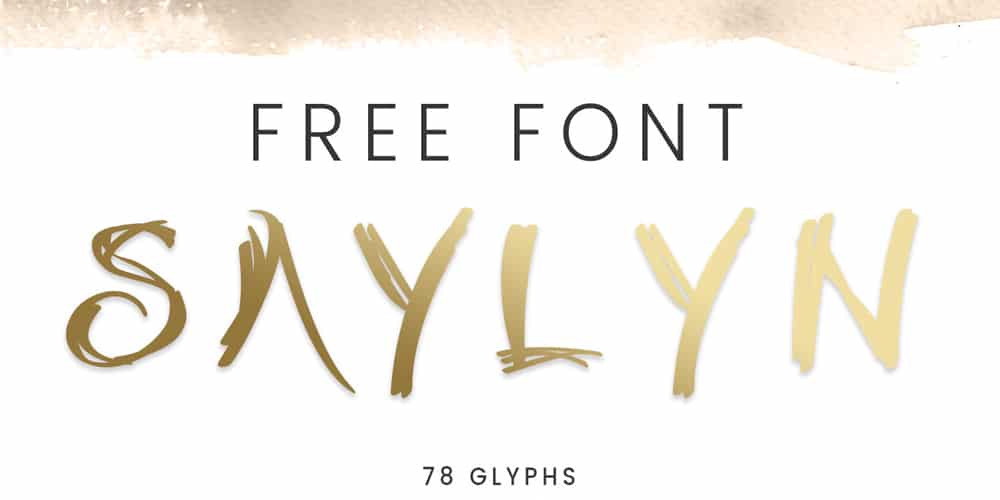 200+ Great Free Fonts for Designers 486 Saylyn Hand Drawn Font