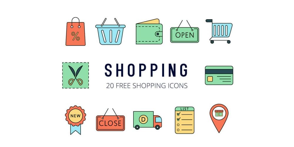Best Free Icon Sets 2024 362 Shopping Vector Icons