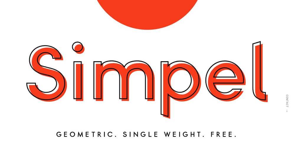 200+ Great Free Fonts for Designers 215 Simpel Font