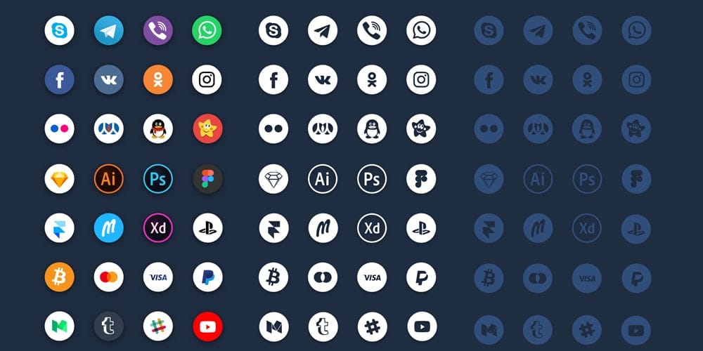 Best Free Icon Sets 2024 152 Social Icons