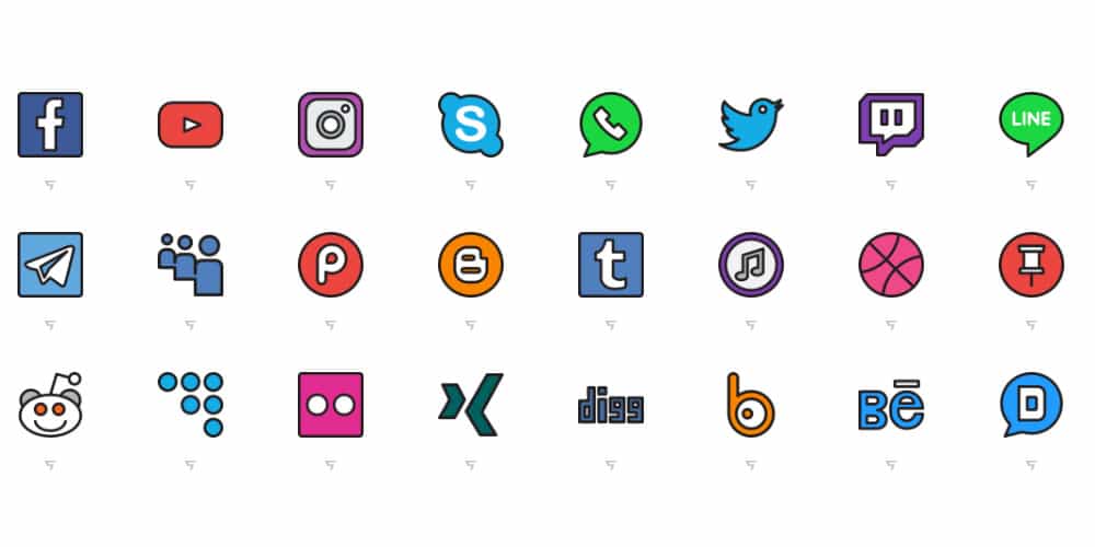 Best Free Icon Sets 2024 162 Social Media Icons