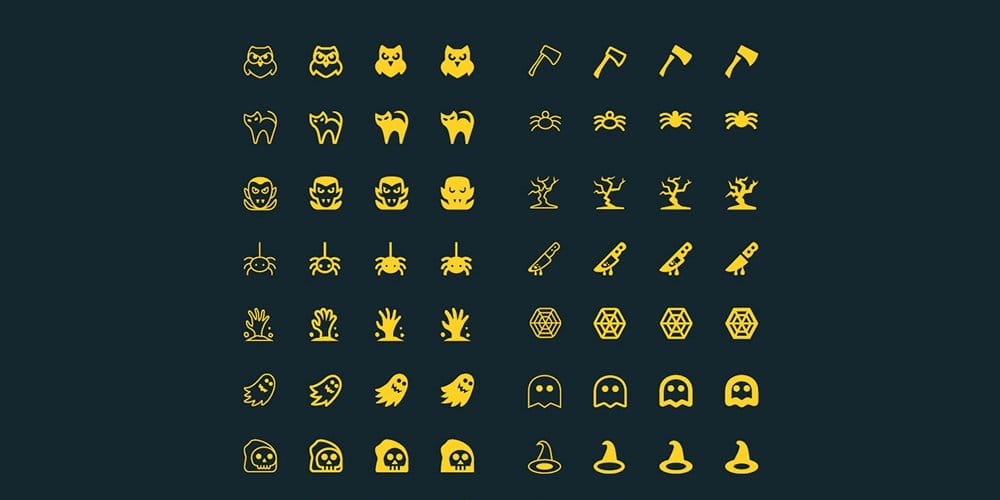 Best Free Icon Sets 2024 344 Spooky Halloween Icons