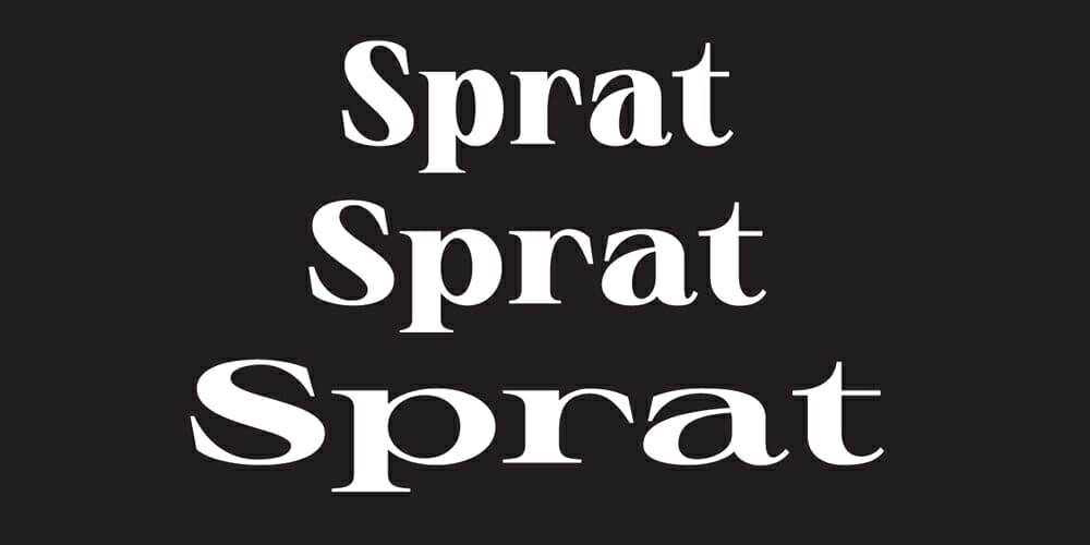 200+ Great Free Fonts for Designers 88 Sprat Typeface