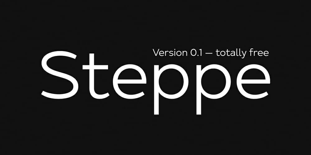 200+ Great Free Fonts for Designers 126 Steppe Font