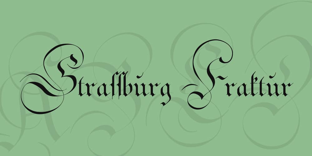 200+ Great Free Fonts for Designers 695 Strassburg Fraktur Font