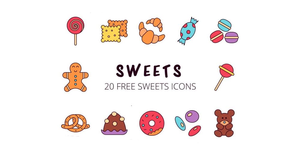 Best Free Icon Sets 2024 101 Sweets Vector Icons