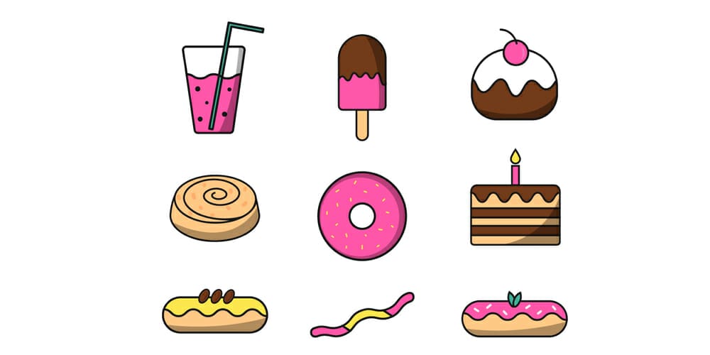 Best Free Icon Sets 2021 118 Sweets icons