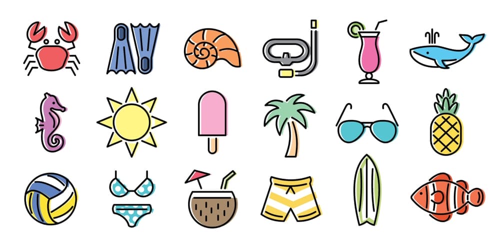 Best Free Icon Sets 2024 454 Symbols of Summer