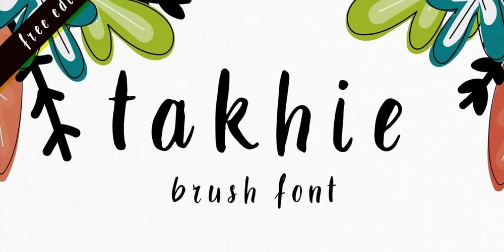200+ Great Free Fonts for Designers 562 Takhie Font