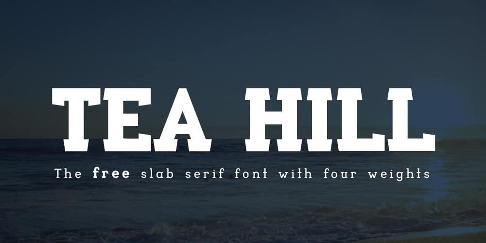 200+ Great Free Fonts for Designers 14 Tea Hill Slab Serif Font