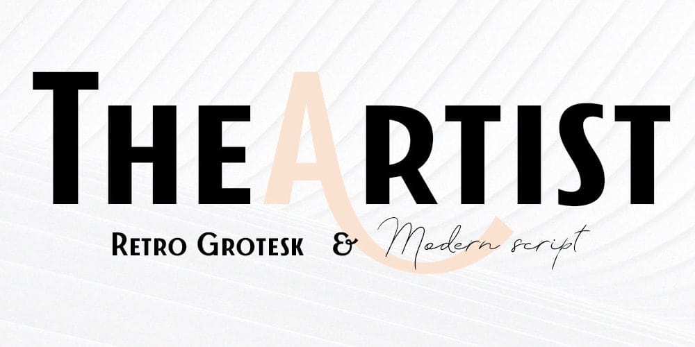 200+ Great Free Fonts for Designers 678 The Artist Font Duo