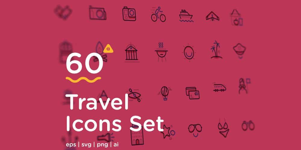 Best Free Icon Sets 2024 379 Travel-Icons