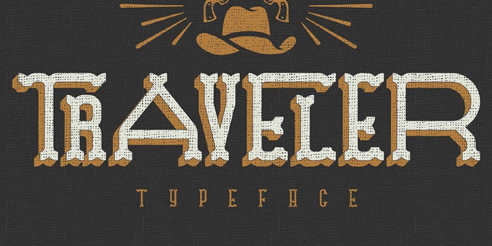 200+ Great Free Fonts for Designers 594 Traveler Typeface