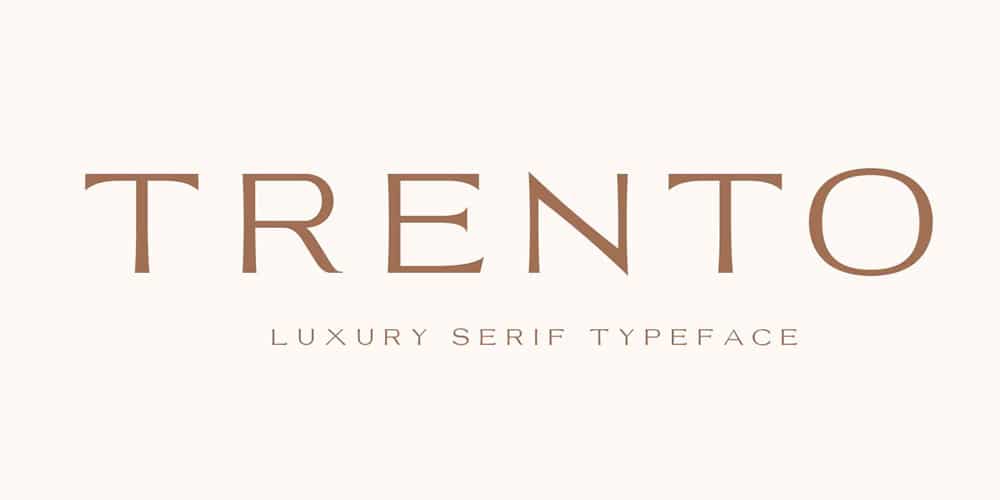 200+ Great Free Fonts for Designers 107 Trento Typeface