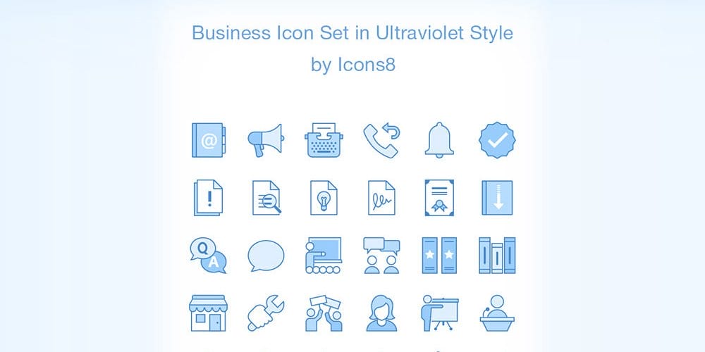 Best Free Icon Sets 2024 133 Ultraviolet-Business-Icons