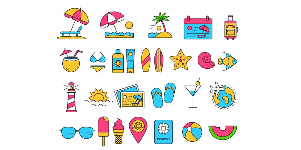 Best Free Icon Sets 2024 455 Vacation Icons