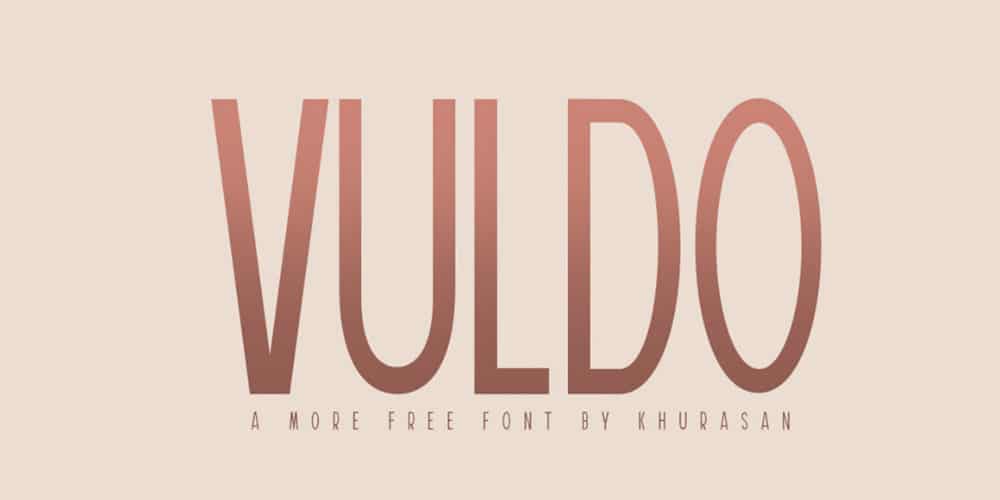 200+ Great Free Fonts for Designers 177 Vuldo Font