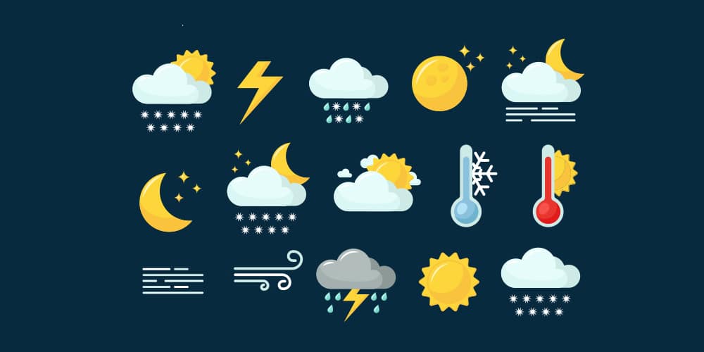 Best Free Icon Sets 2024 145 Weather Icons Set