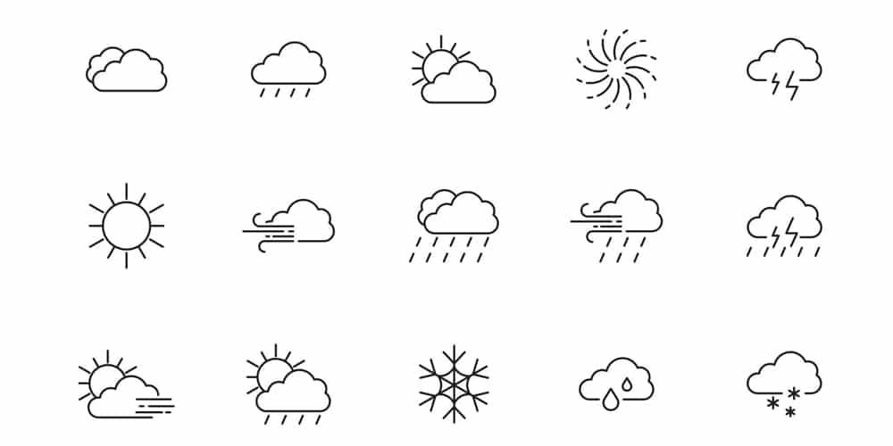 Best Free Icon Sets 2021 225 Weather Vector Icons