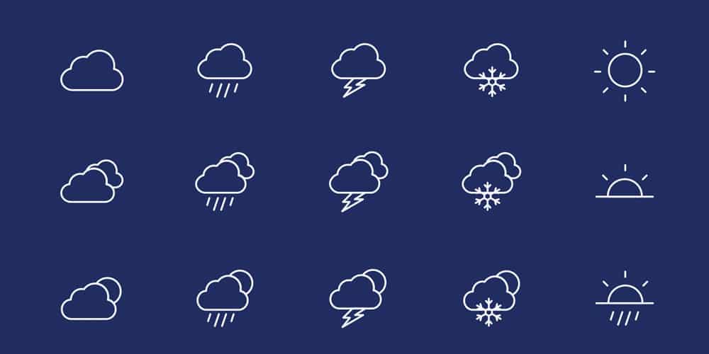 Best Free Icon Sets 2021 223 Weather Vector Icons