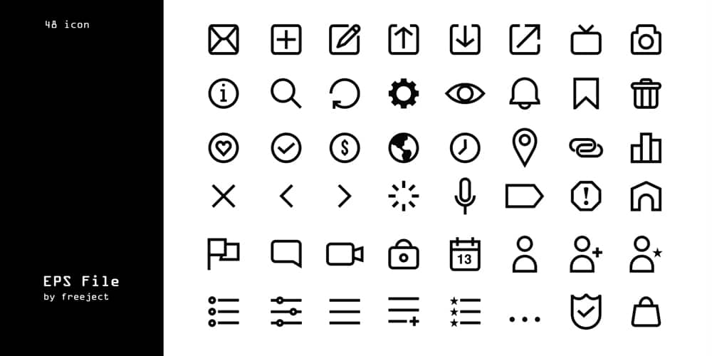Best Free Icon Sets 2024 349 Web-Aplication-Icons