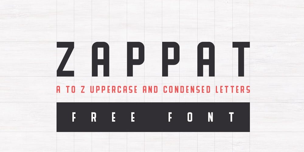 200+ Great Free Fonts for Designers 368 Zappat Font