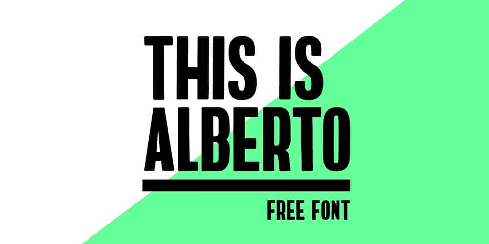 200+ Great Free Fonts for Designers 301 Alberto Free Font