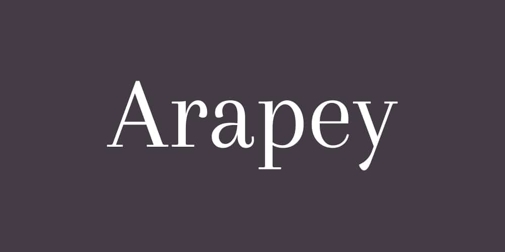 200+ Great Free Fonts for Designers 109 Arapey