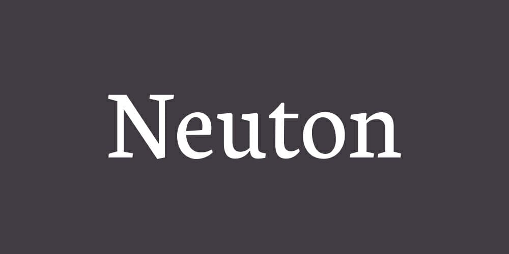 200+ Great Free Fonts for Designers 80 Neuton