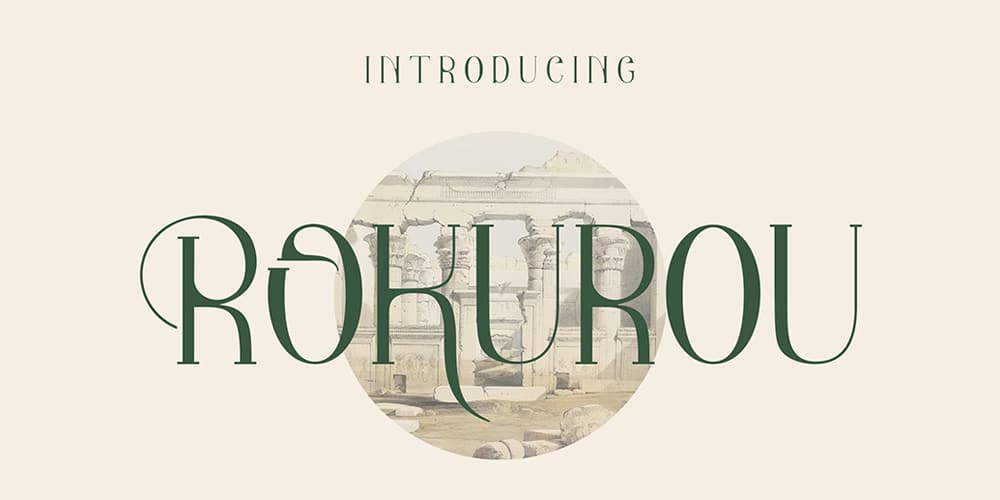 200+ Great Free Fonts for Designers 309 rokurou display font