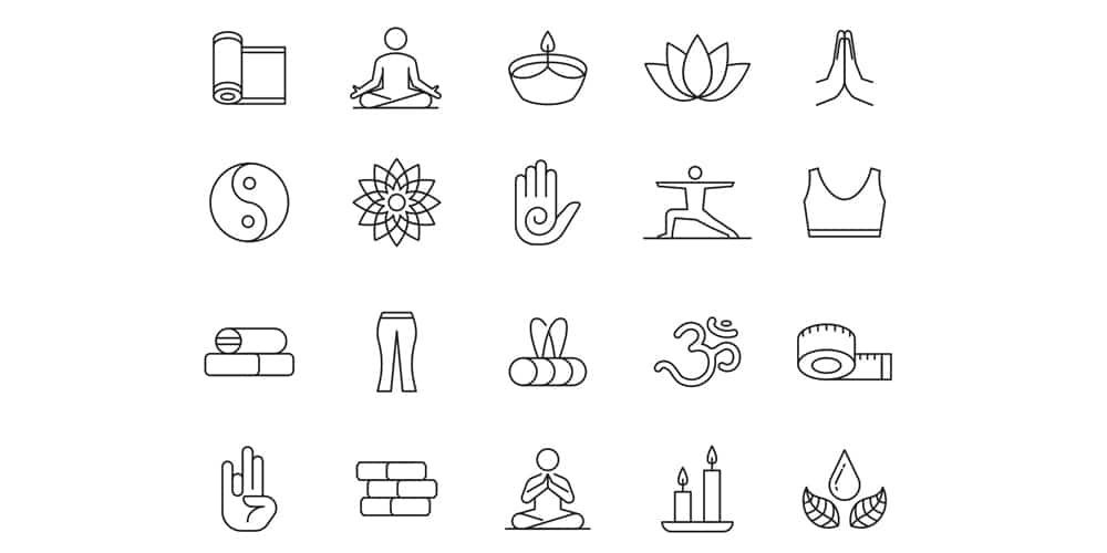 Best Free Icon Sets 2021 281 yoga vector icons