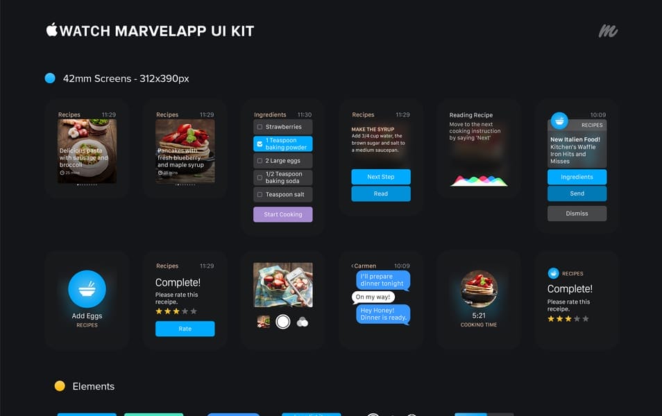 Apple Watch Marvelapp Ui Kit