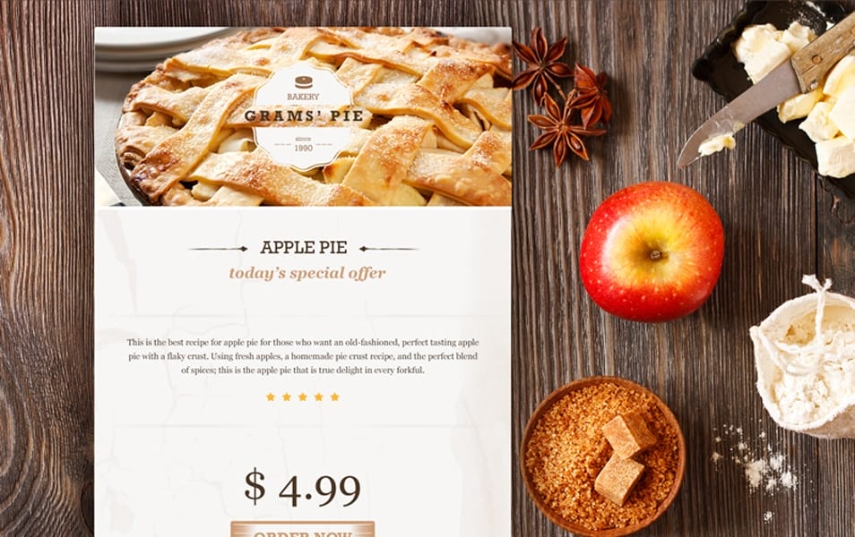 Bakery Widget PSD