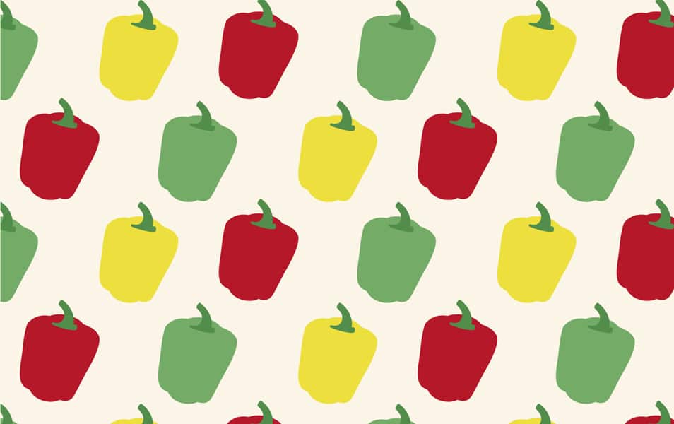 Bell pepper pattern