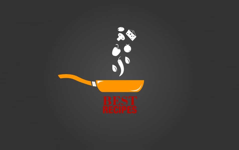 Best recipes logo with yellow pan