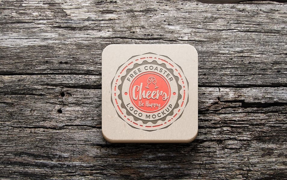 Coaster Mockup PSD