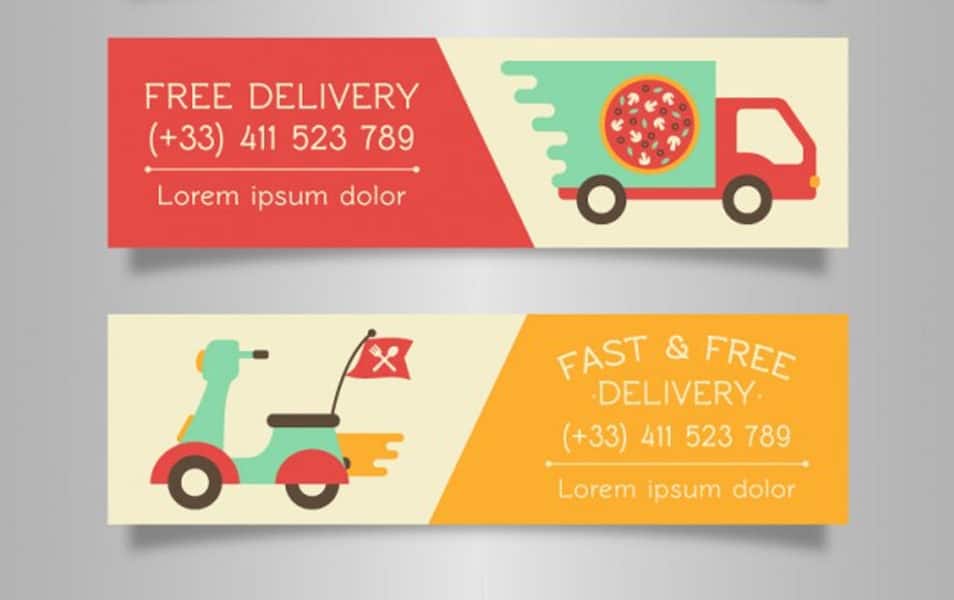 Delivery banners