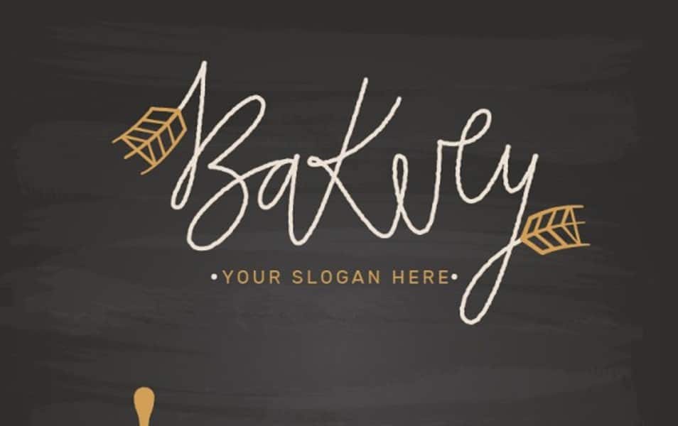 Elegant bakery logotypes