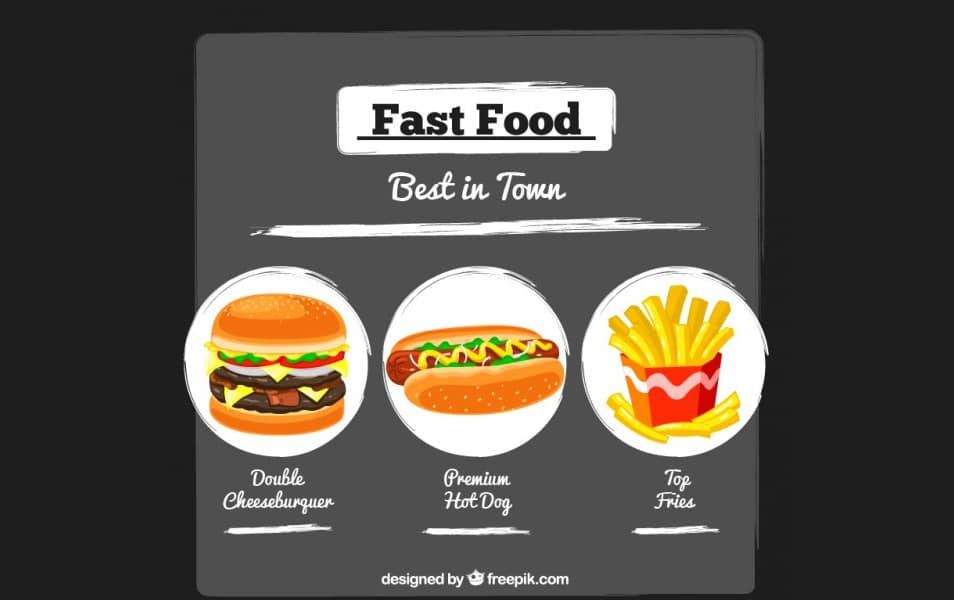 Fast food poster