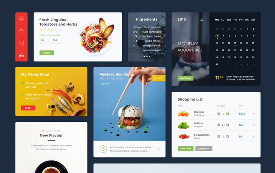 Food & Drink UI Kit (Sketch)