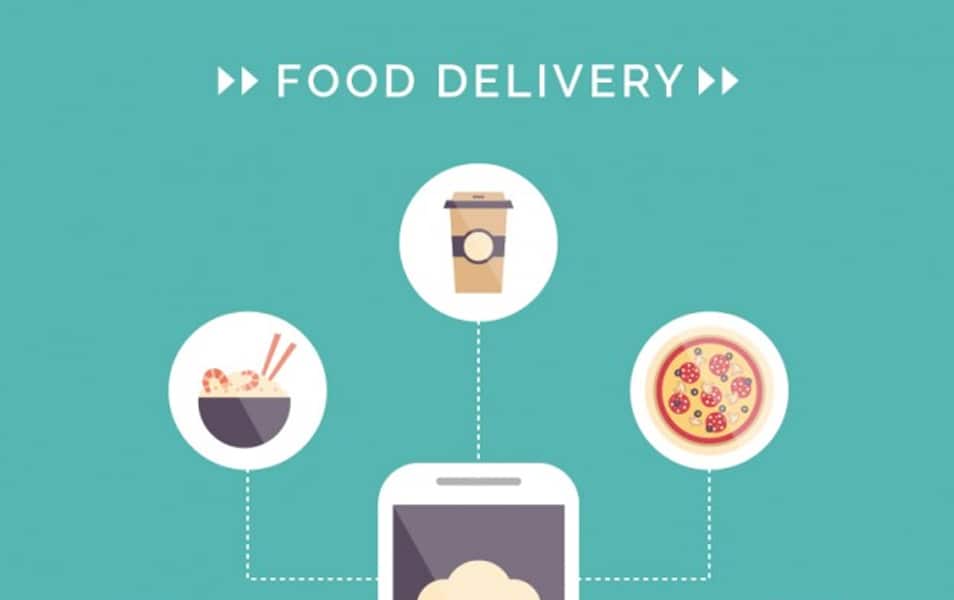 Food delivery infographic