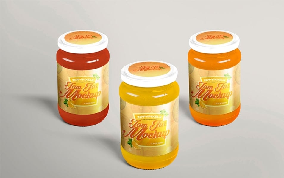 Free Delightful Jam Jar Mockup