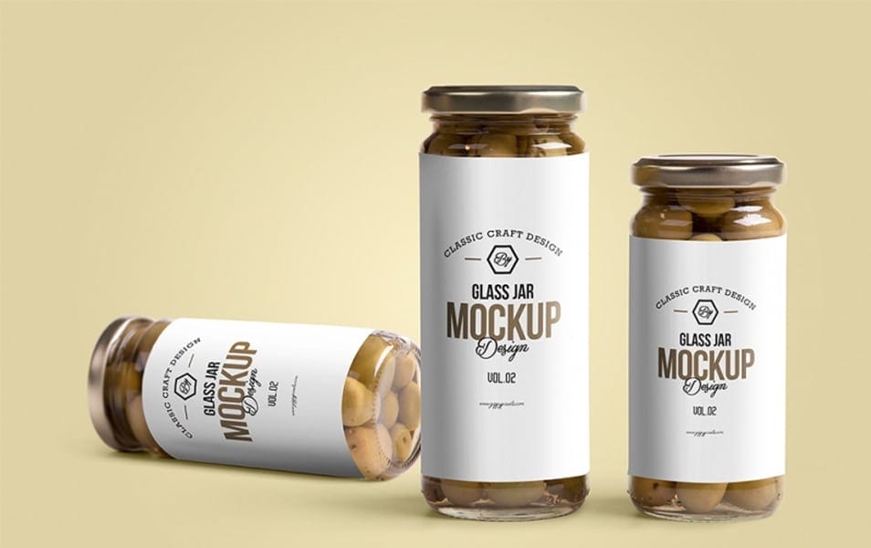 Free Glass Jar Mockup