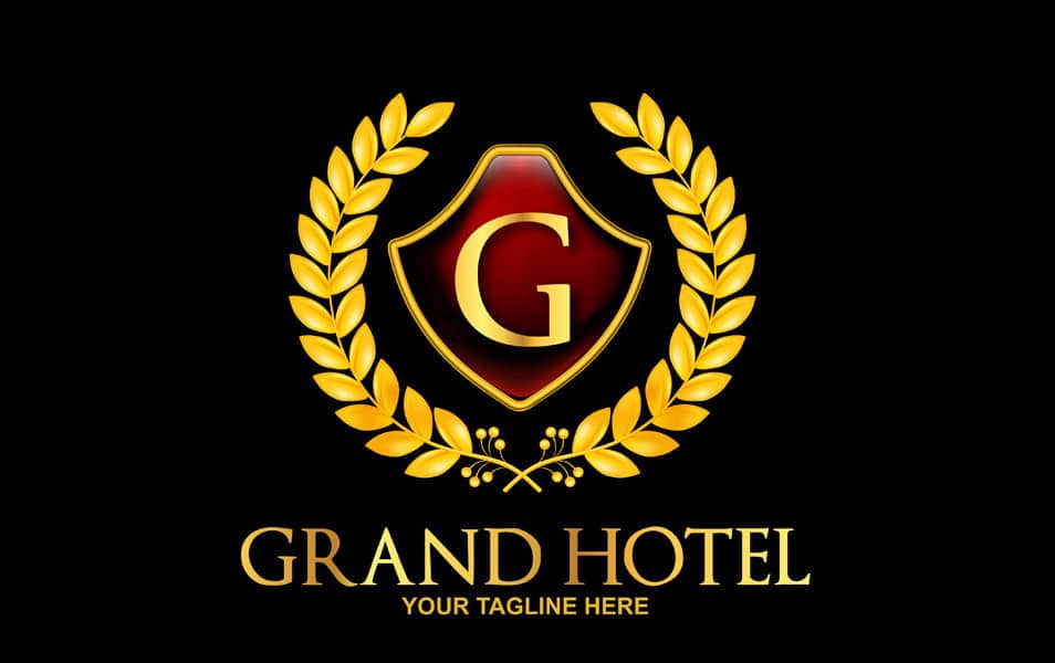 Free Grand – Royal Hotel Logo Template PSD