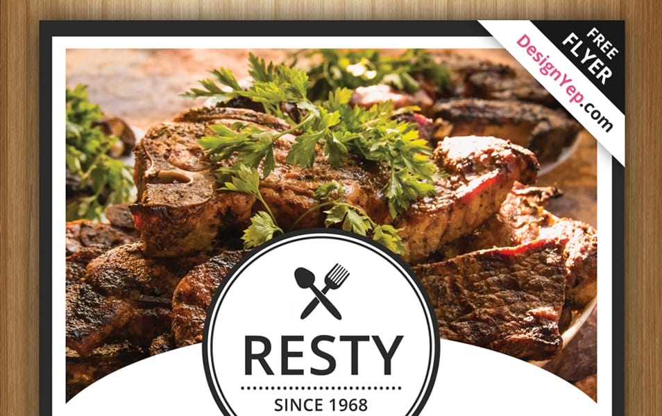 Free Restaurant Menu / Flyer PSD Template