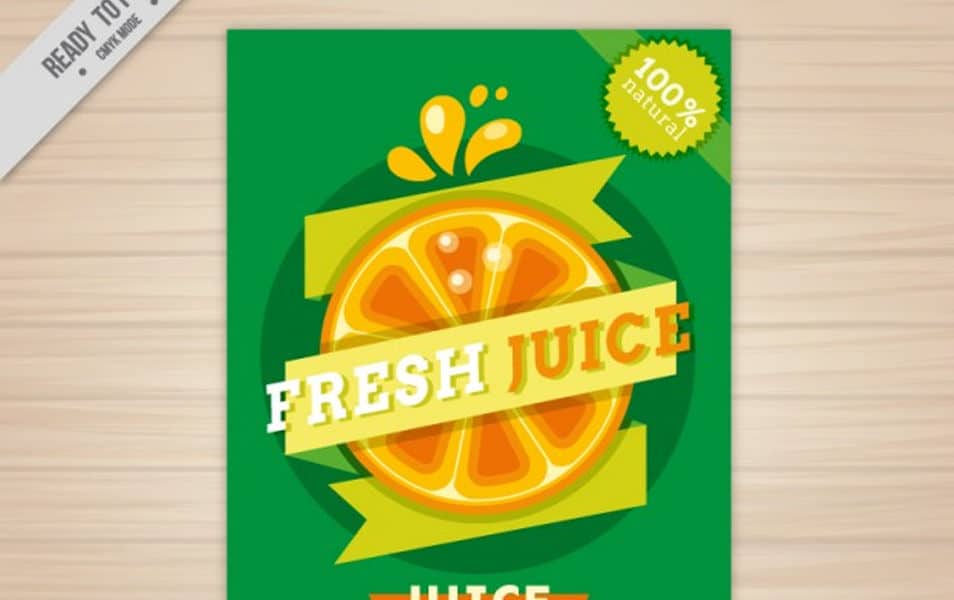 Fresh juice poster