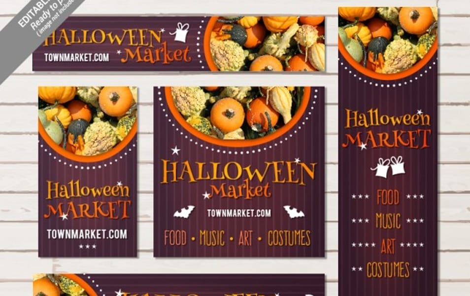 Halloween market stationery