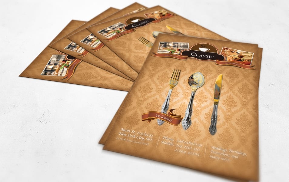 Luxury Restaurant A4 Flyer