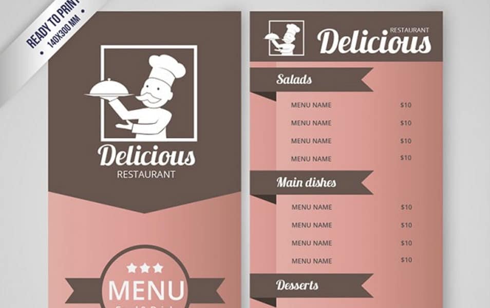 Menu template