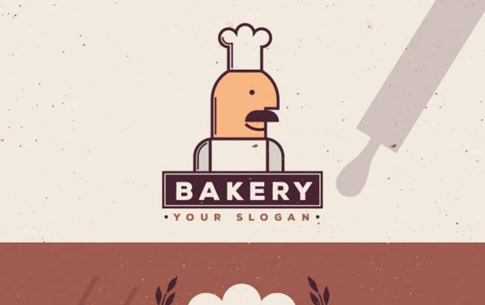 Nice Bakery Logotypes in Flat Design